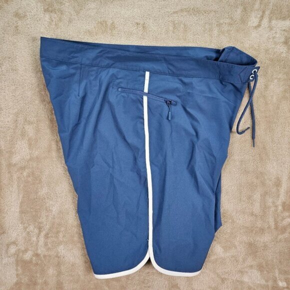 Vineyard Vines Swim Trunks Bathing Shorts Mens Sz 42 Logo Drawstring Pocket Blue - Picture 12 of 16